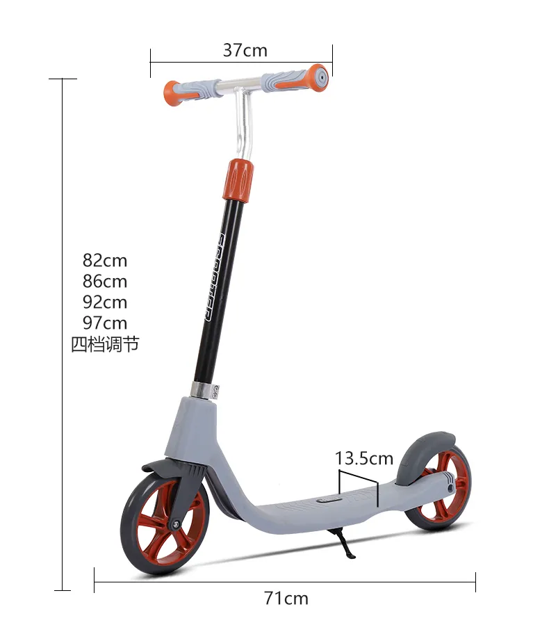 Çocuk Scooter Yüksek Karbonlu Çelik